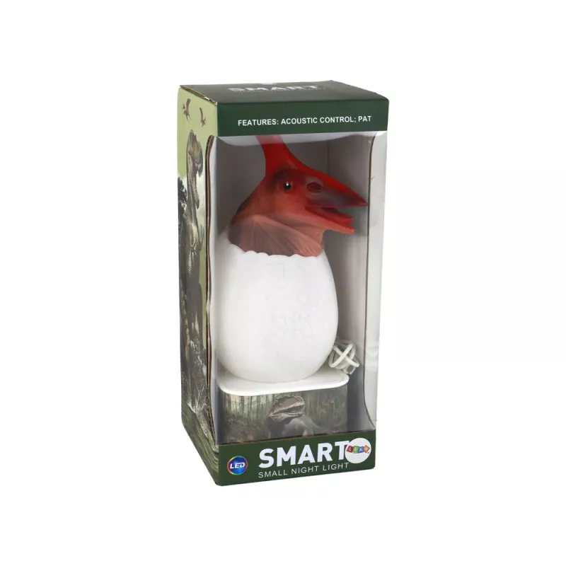 LEAN TOYS Dinosauro Pterosauro LED Micro USB Lampada a Uovo - 16 colori RGB, Touch e telecomando, ricaricabile
