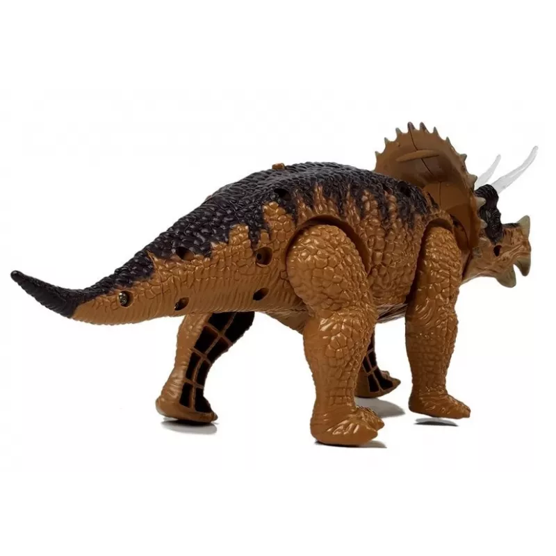 LEAN TOYS dinosauro Triceratops a batteria giallo