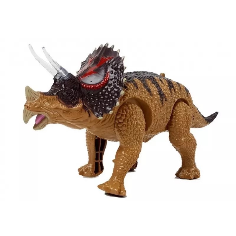 LEAN TOYS dinosauro Triceratops a batteria giallo