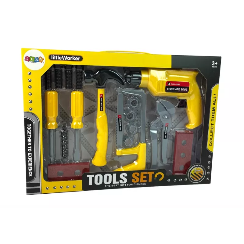 LEAN TOYS set fai da te trapano martello cacciavite