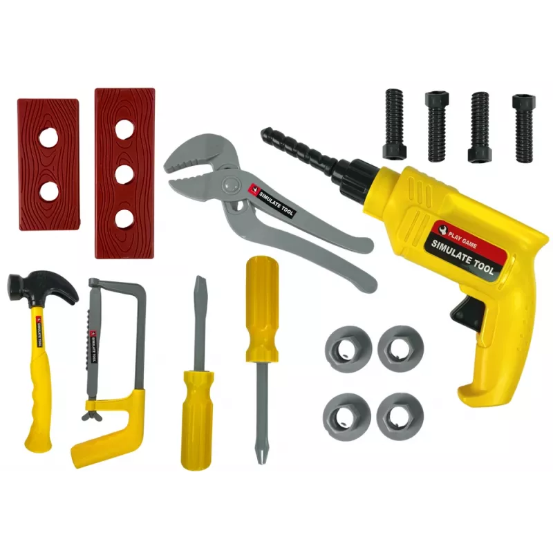 LEAN TOYS set fai da te trapano martello cacciavite