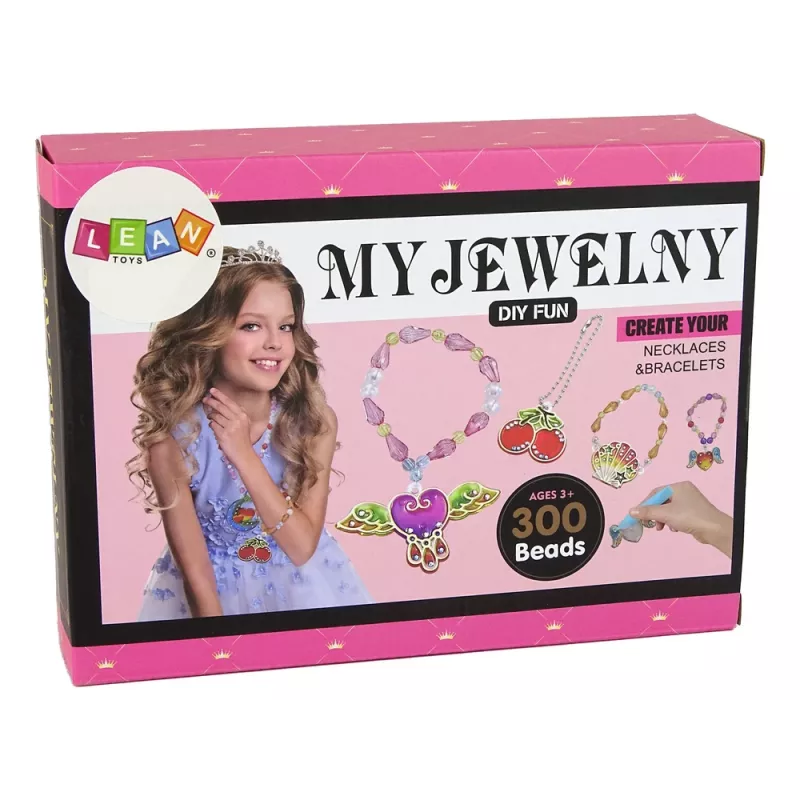 LEAN TOYS Set fai da te creazione gioielli perline penne
