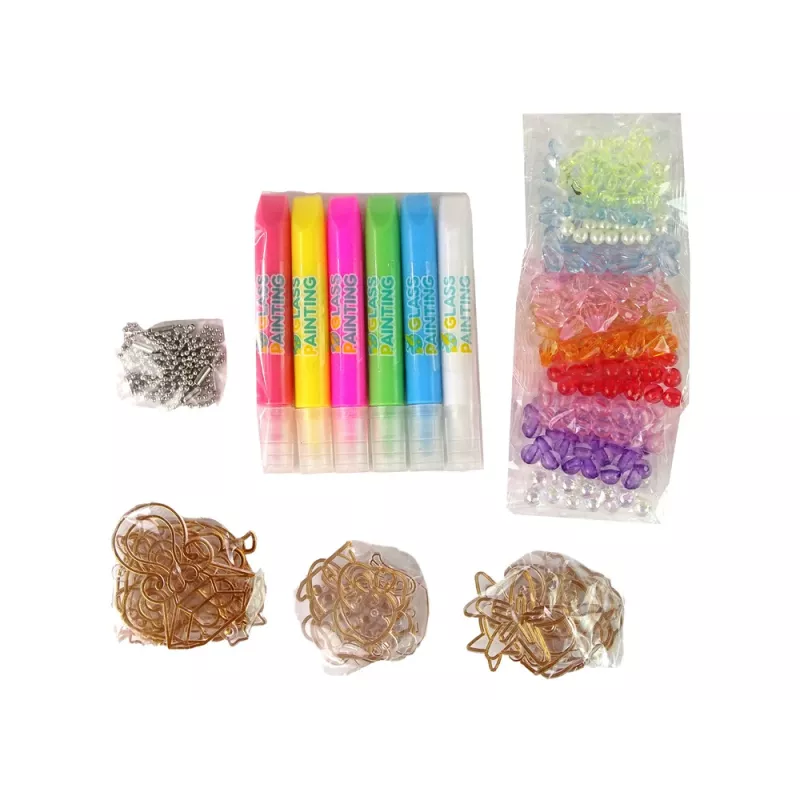 LEAN TOYS Set fai da te creazione gioielli perline penne