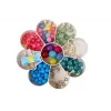 LEAN TOYS Set perline per bijoux fai da te scatola specchio pieghevole