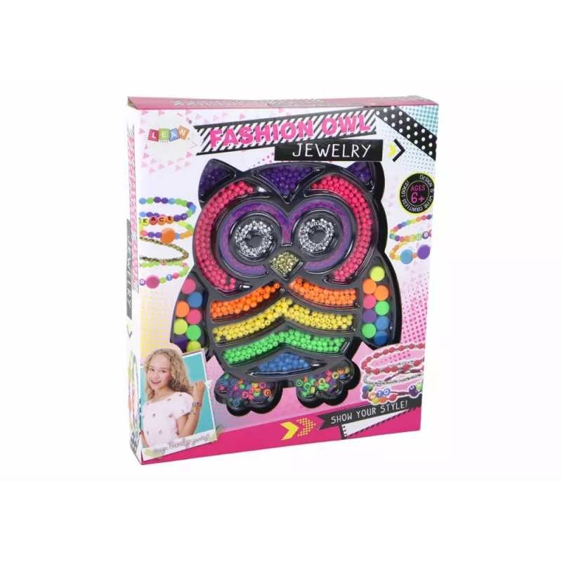 LEAN TOYS Set creazione gioielli fai da te perline 3000 pezzi gufo