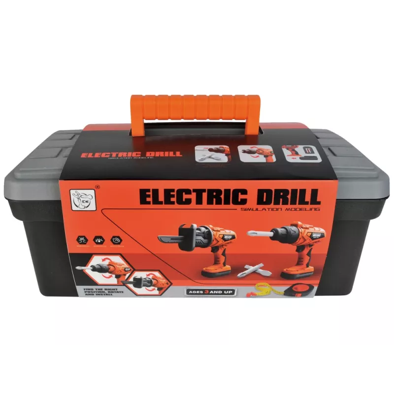 LEAN TOYS Kit fai da te cassetta attrezzi trapano a batteria