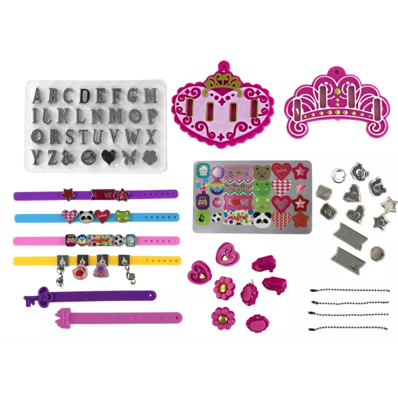 LEAN TOYS Set fai da te bracciale ciondoli lettere gioielli