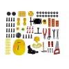 LEAN TOYS set fai da te a batterie 3in1 officina in valigetta 85 pezzi 56cm