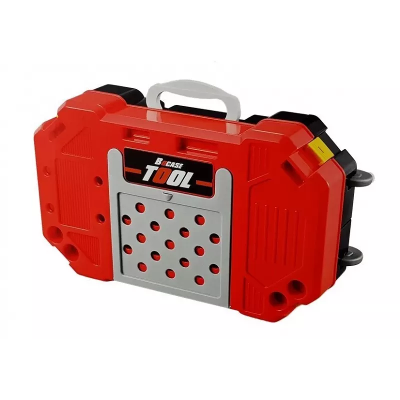 LEAN TOYS set fai da te a batterie 3in1 officina in valigetta 85 pezzi 56cm