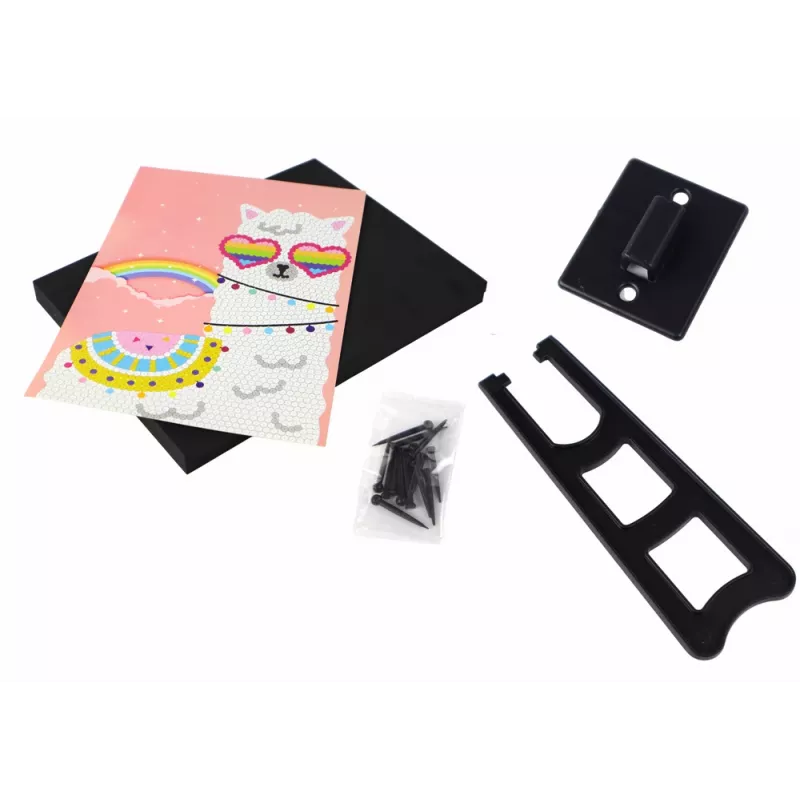 LEAN TOYS Set fai da te paillettes tacchi alti cornice gufi colorata