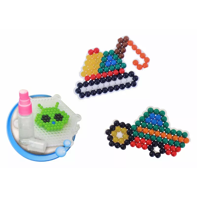 LEAN TOYS Set perline d'acqua fai da te perline magiche 8 colori veicoli da costruzione
