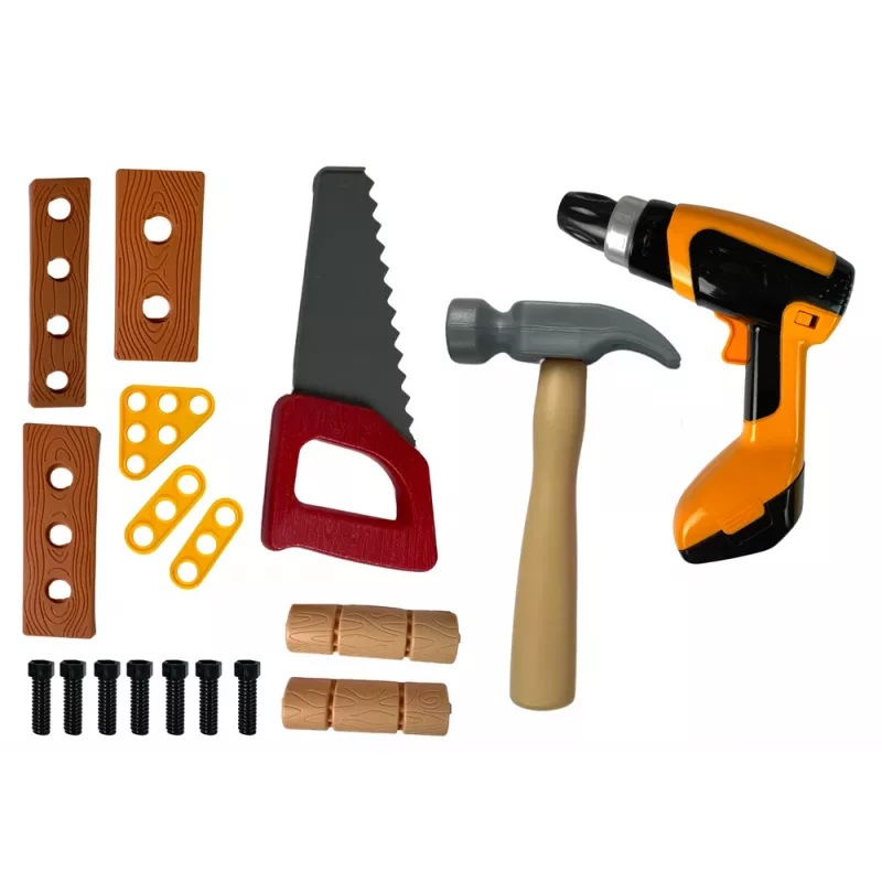 LEAN TOYS set officina fai da te trapano giocattolo