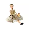 LEAN TOYS bambola per bambini Emily con cane a pelo lungo
