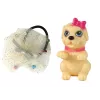 LEAN TOYS bambola per bambini Emily con cane a pelo lungo
