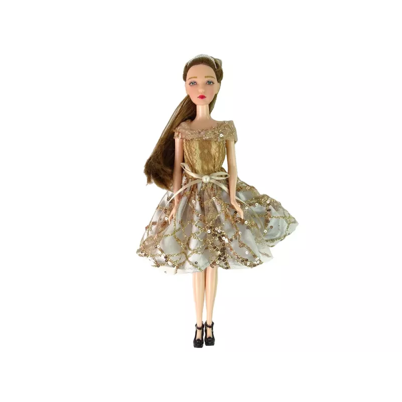 LEAN TOYS bambola per bambini Emily con cane a pelo lungo
