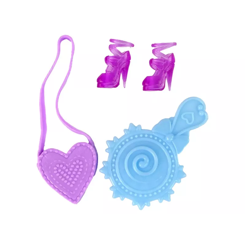 LEAN TOYS Bambola con capelli lunghi e vestito da pittura