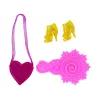 LEAN TOYS Bambola con capelli lunghi e vestito da pittura