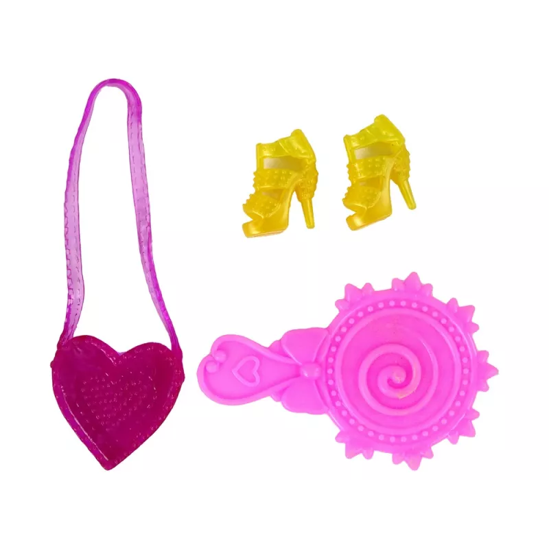 LEAN TOYS Bambola con capelli lunghi e vestito da pittura