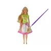 LEAN TOYS Bambola con capelli lunghi e vestito da pittura