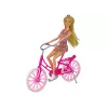 LEAN TOYS Bambola su bicicletta rosa