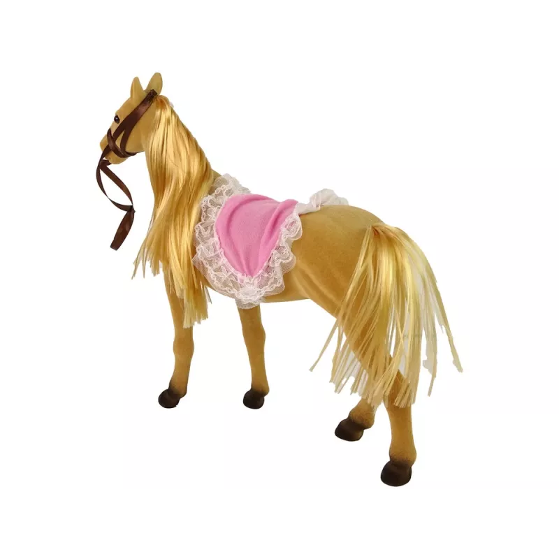 LEAN TOYS bambola cavallerizza con pony marrone