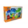 LEAN TOYS Set da bagno delfino animali marini cascata in plastica