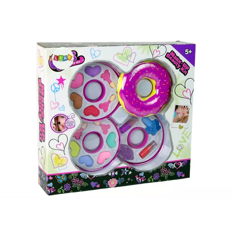 LEAN TOYS palette ombretti e rossetti a forma di ciambella per bambini