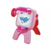 LEAN TOYS Lavagna a doppia faccia gessetti supporto proiettore immagini rosa