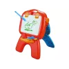 LEAN TOYS Lavagna a doppia faccia con gessetti, supporto e proiettore per immagini, rosso
