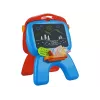LEAN TOYS Lavagna a doppia faccia con gessetti, supporto e proiettore per immagini, rosso