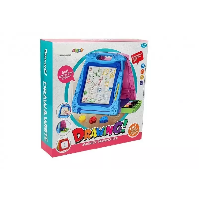 LEAN TOYS Lavagna bifacciale con pennarelli e magneti