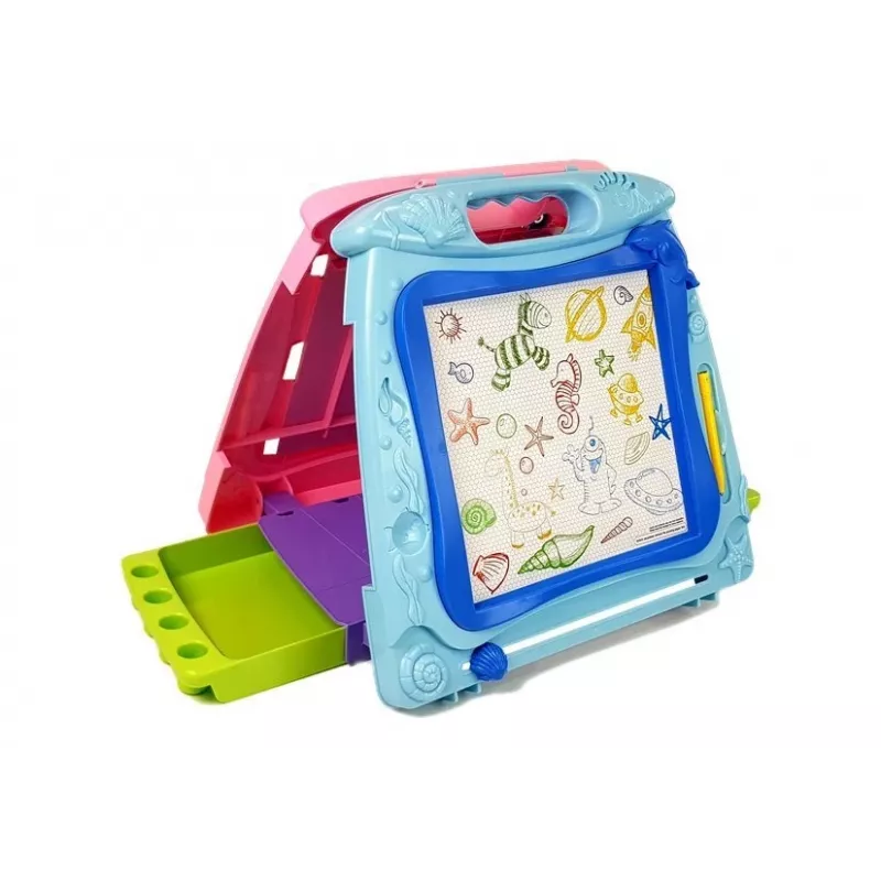 LEAN TOYS Lavagna bifacciale con pennarelli e magneti