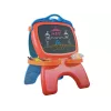 LEAN TOYS Lavagna magnetica a doppia faccia con modelli blu e rossi