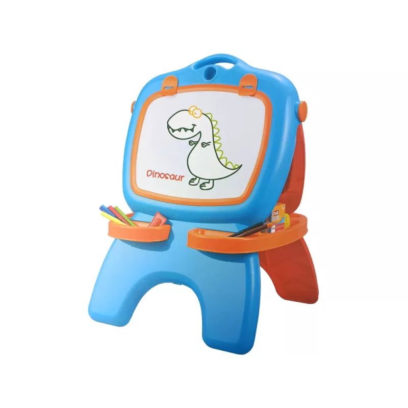 LEAN TOYS Lavagna magnetica a doppia faccia con modelli blu e rossi