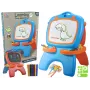 LEAN TOYS Lavagna magnetica a doppia faccia con modelli blu e rossi