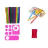 LEAN TOYS Lavagna magnetica a doppia faccia rosa modelli
