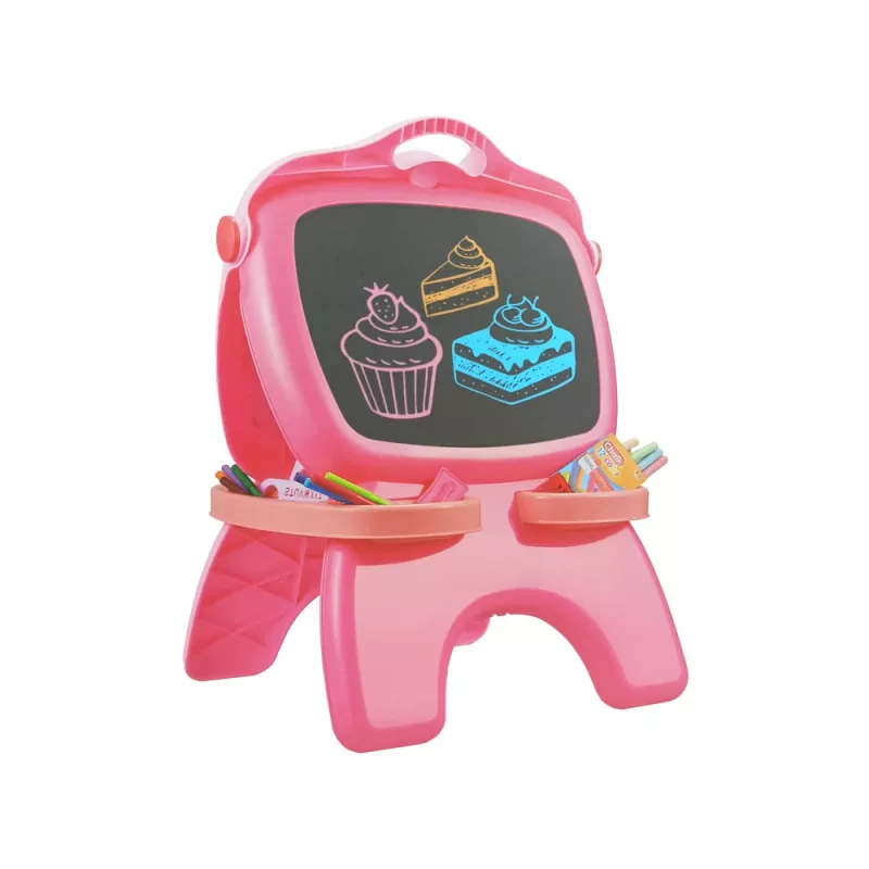 LEAN TOYS Lavagna magnetica a doppia faccia rosa modelli