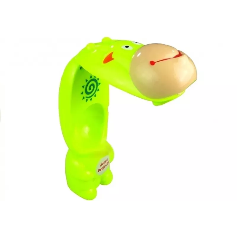 LEAN TOYS Proiettore per disegno mucca 3 dischi pennarelli verde 3in1