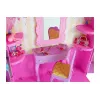 LEAN TOYS Camerino con luce e specchio per bambole da 26 cm - set vestiti e accessori