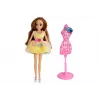 LEAN TOYS Camerino con luce e specchio per bambole da 26 cm - set vestiti e accessori