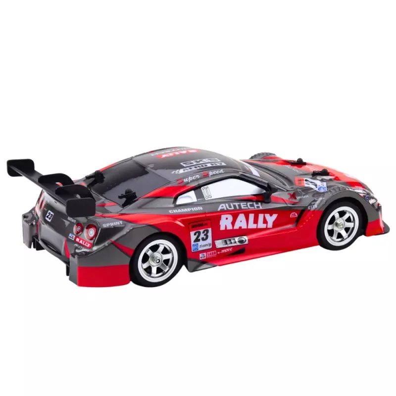 LEAN TOYS Drift Car Racing RC rosso nero 30km/h 1:16