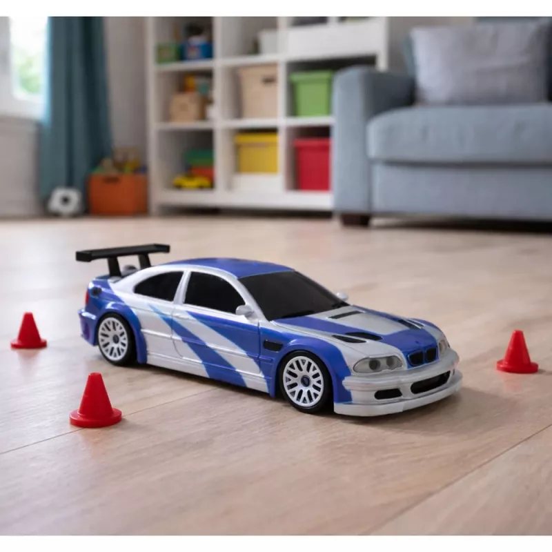 LEAN TOYS E46 auto sportiva drift radiocomandata RC coni 15 km/h 1:43