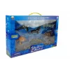 LEAN TOYS Figure didattiche animali marini 8 pezzi squali foca delfino tricheco tartaruga