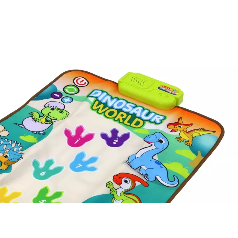 LEAN TOYS Tappeto danza interattivo educativo dinosauri luci suoni