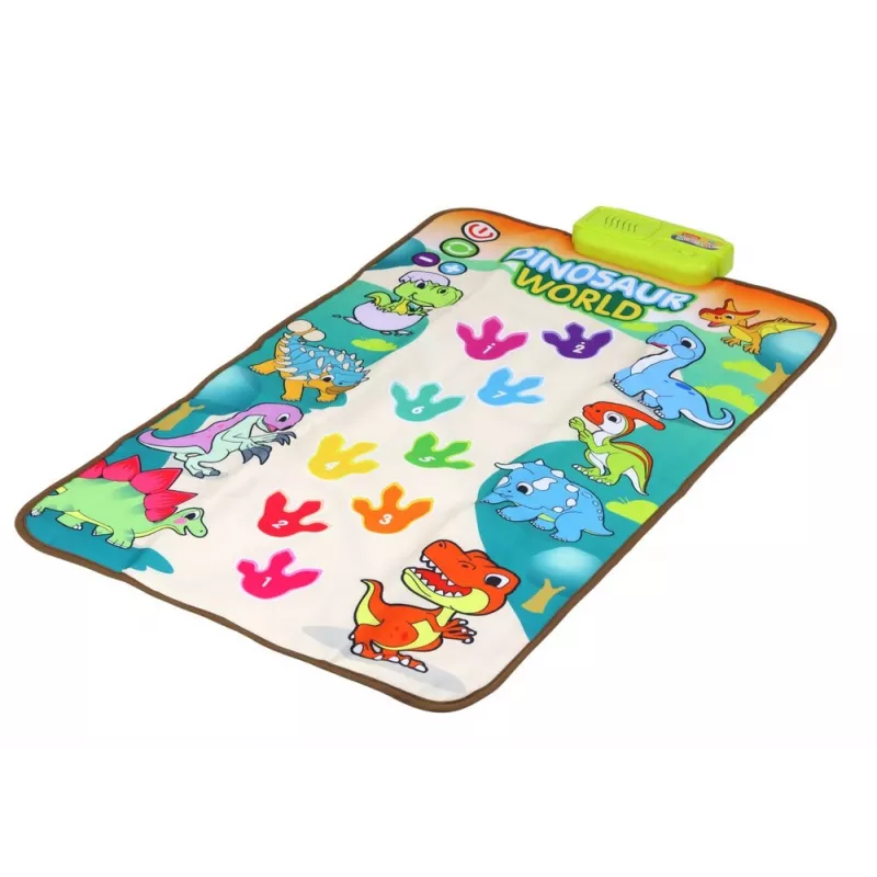 LEAN TOYS Tappeto danza interattivo educativo dinosauri luci suoni