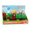 LEAN TOYS Trattore interattivo educativo per bambini piccoli con animali, luci e suoni