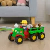 LEAN TOYS Trattore interattivo educativo per bambini piccoli con animali, luci e suoni