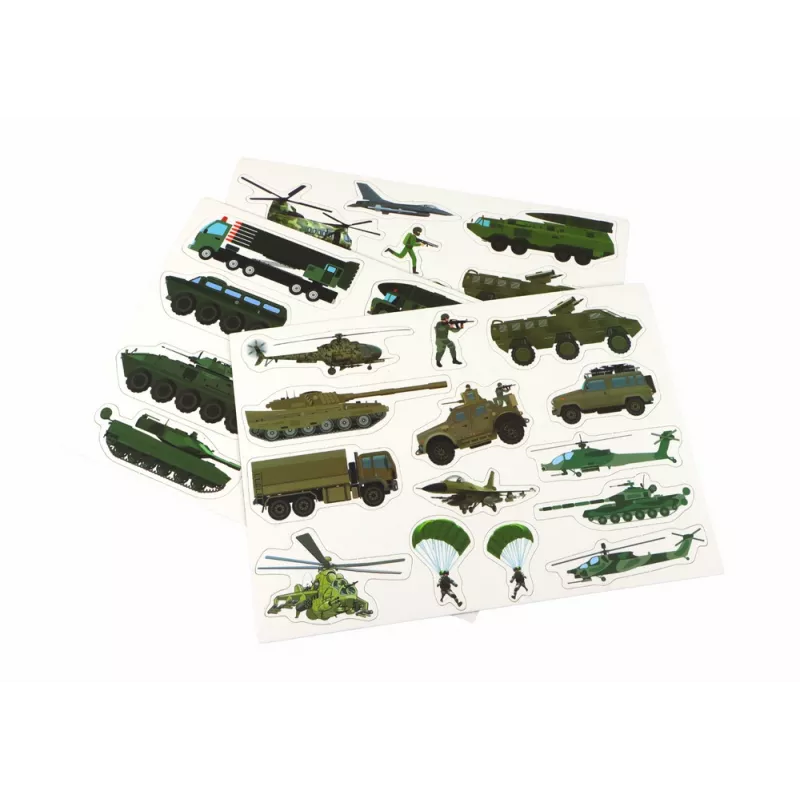 LEAN TOYS puzzle magnetico educativo - tema guerra terrestre