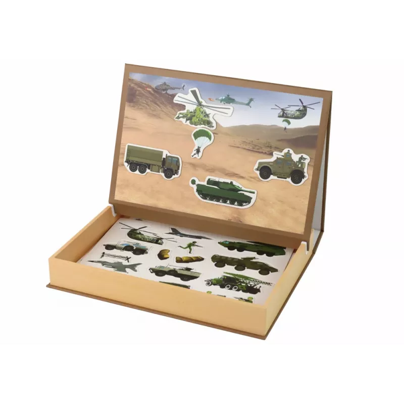 LEAN TOYS puzzle magnetico educativo - tema guerra terrestre