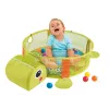 LEAN TOYS Tappeto didattico con recinto tartaruga palline per neonati